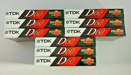 TDK D60 High Output IEC1/Type 1 High Precision Blank Cassette Tapes - £19.73 GBP