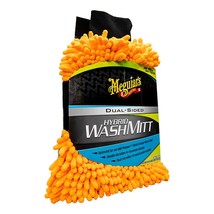 Meguiar&#39;s Hybrid Wash Mitt - Extremely Plush Microfiber Wash Mitt f/Gently W - £20.49 GBP