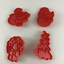 Wilton Cookie Cutters Press Baking Tools Christmas Holiday Red Vintage 1978 - £14.99 GBP