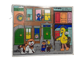 Vintage Sesame Street Wooden Puzzle Playskool 376-2 , USA - £5.82 GBP