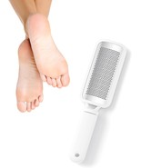 White Double-Sided Callus Remover Stainless Steel Foot File w/ Ergonomic... - £6.46 GBP