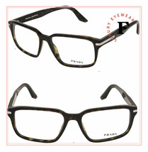 Prada Journal Plaque PR09TV Havana Eyeglasses Rx Optical Frame 55 Mm 09T - £101.06 GBP