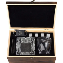 Whiskey Glass Set with Ashtray and Cigar Cutter - £91.91 GBP