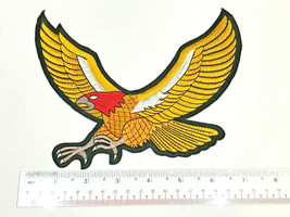 Spread Wings Eagle Large XL 7 Inches Back Patch Bird Embroidered Iron On Jacket - £20.56 GBP