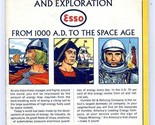 ESSO Map of Discovery &amp; Exploration Map 1000 A. D. to the Space Age - £17.11 GBP