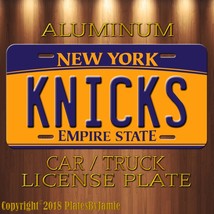 NEW YORK KNICKS  Novelty Aluminum License Plate with Blue And Gold New - £15.45 GBP
