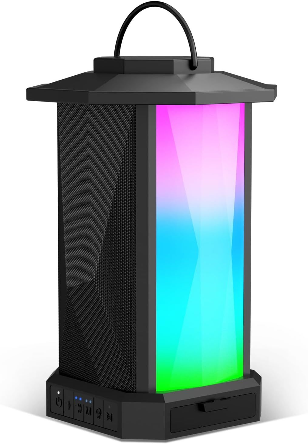 Ortizan Outdoor Speaker, Bluetooth Speaker With Lights, 50W Stereo, Gift... - $90.93