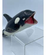 Vintage Shamu Orca Imperial 1989 Killer Whale Squeak Toy Rubber Figure - £5.36 GBP