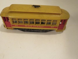 HO TRAINS VINTAGE MAIN STREET MOTORIZED TROLLEY CAR- NOT WORKING-- SR13 - $108.52 MXN