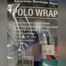 Equine Horse Fleece Polo Leg Wraps Set of 4 New Green Unbranded - $11.60