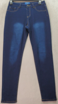 AriZona Jegging Jeans Girls Size 14 Dark Blue Denim Skinny Leg Adjustabl... - $29.84