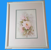 Mid Century Sonie Ame Signed Daisy Print Vintage Framed Artwork - $40.00