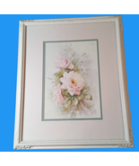 Mid Century Sonie Ame Signed Daisy Print Vintage Framed Artwork - $40.00