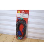 NOS 15 Ft KVM Switch Cable, 6-pin PS/2 Keyboard Mouse M/M &amp; HD15 VGA M/F - $18.69