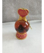 Danbury Mint Dachshund Christmas Snow Globe Ornament -pawprints On My Heart - £8.35 GBP