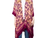 Time and Tru ~ Pink Floral ~  Layering Piece ~ Kimono ~ Small/Medium (S-M) - £17.57 GBP