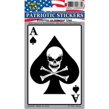 Ace of Spades Sticker 2-3/4&quot;X4&quot; - £13.38 GBP
