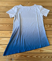 Elizabeth &amp; Clarke NWOT Women’s Dip Dye Knit top W/ Staintech Size 2XS Blue CQ - £10.87 GBP