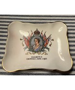 VTG ELIZABETH II CROWNED JUNE 2 1953 CORONATION PLATE -ROYAL WINTON (4.5... - $13.55 CAD