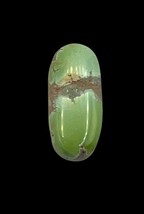 10.10 Ct Untreated Natural Green Grasshopper Turquoise Long Oval Loose Cabochon - £72.10 GBP