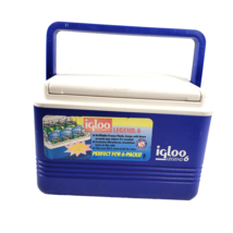 VTG Igloo Legend 6 Six Packer Pack Cooler Blue Made in USA Beer Fishing Camping - £18.86 GBP