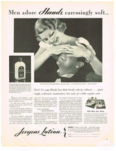 Vintage 1932&#39;s Jergens Lotion Art Décor Ephemera Print 30&#39;s Ad - £10.12 GBP