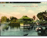 Boaters On Lake View Lancaster Park Jackson Tennessee TN UNP DB Postcard... - $4.90