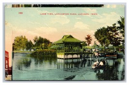 Boaters On Lake View Lancaster Park Jackson Tennessee TN UNP DB Postcard R18 - £3.87 GBP