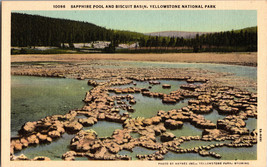 Sapphire Pool and Biscuit Basin, Yellowstone National Park Vintage Postcard - £5.11 GBP