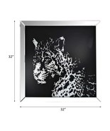 Talisha Wall Art, Mirrored &amp; Faux Crystal Leopard - $3,219.74 MXN