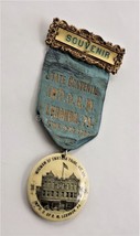 1902 Antique Improved Order Redmen Lebanon Pa Celluoid Pin Wigwam Swatara Tribe - £53.99 GBP