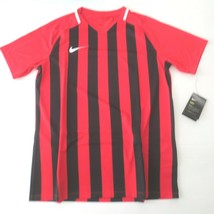 Nike Men Stripe Division III S/S Jersey Shirt - 894081 - Red Black 657 - L - NWT - £19.97 GBP