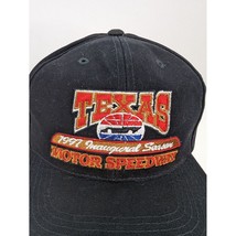 Texas 1997 Inaugural Season Motor Speedway Men Black Adj Snapback Cap Hat - £9.53 GBP