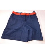 American Living Women&#39;s Ladies Shorts short Size 10 Navy Blue w/ Belt NWT - £22.36 GBP