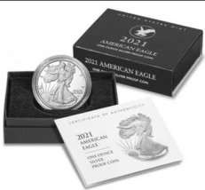 American Eagle 2021-W One Ounce Silver Proof Coin $1 1oz ASE - Type 2  - $101.00