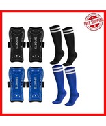 Ergonomic Soccer Shin Guards with Socks | Lightweight Protection for 3-15 - $31.29 CAD