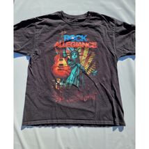 Rock Allegiance Tour T-Shirt Size M Black 2011 Band Papa Roach P.O.D. - $17.97