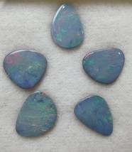Natural Doublet Opal Freeform Smooth Play of Colors Australian SI1 Clarity Loose - £33.50 GBP