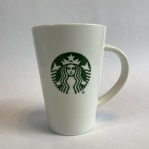Starbucks 12 Oz White Porcelain Coffee Mug with Green Mermaid Logo - $14.85
