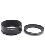 [Near Mint] Contax Metal Hood 4 + 86/67 Adapter Ring Set from Japan #1316 - $962.93 MXN