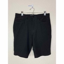 G-Mac Black Golf Shorts Mens 34 Hybrid Tech Athletic Quick Dry Water Resistant - £23.36 GBP
