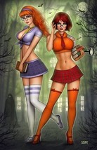 12x18&quot; Comic Art Print ~ Nathan Szerdy SIGNED Scooby Doo Cartoon Daphne &amp; Velma - $25.73