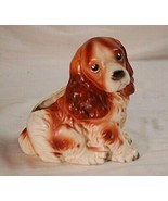 Cocker Spaniel Puppy Dog Planter Vase Napcoware Foil Tag C7087 Vintage M... - £31.14 GBP