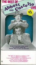 The Best of Abbott &amp; Costello Live [VHS 1988] 58 mins, B&amp;W, From Shows 1951-1954 - £2.68 GBP