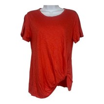 Socialite Womens Size XS Bright Red Cotton/Modal Short Sleeve Top - $23.13