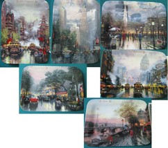 Postcards From Thomas Kinkade Plates New York, San Francisco Carmel Paris PICK1 - $45.00