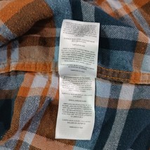 Columbia AM1523 Men's XL Cornell Woods Orange Plaid Flannel Long Sleeve Shirt image 6