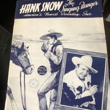 Hank Snow The Singing Ranger America&#39;s Newest Recording Star Songbook SEE LIST - $9.89