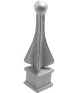 1/2" Finial Quad with Ball for Square Pipe Gate Fence Ornamental - €6,39 EUR