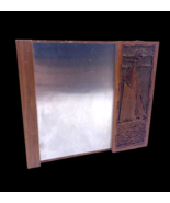 Vintage Office Lasercraft Nautical Walnut Ship Sailboat Desk Notepad Holder - $22.09
